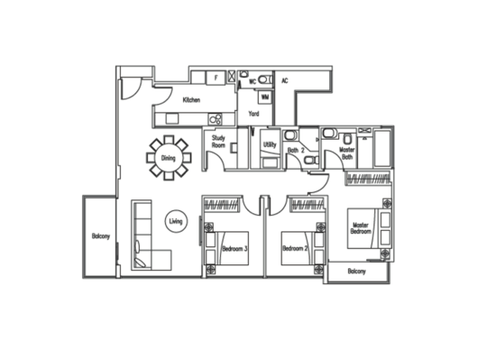WaterScape @ Cavenagh - Floor Plan