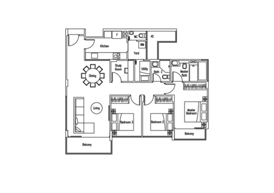 WaterScape @ Cavenagh - Floor Plan