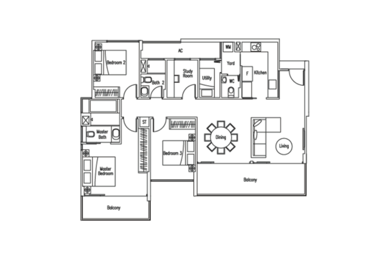 WaterScape @ Cavenagh - Floor Plan