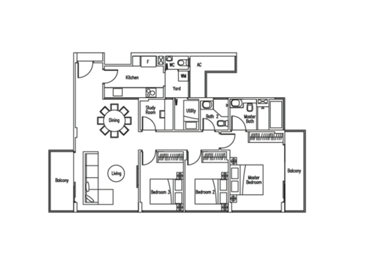WaterScape @ Cavenagh - Floor Plan