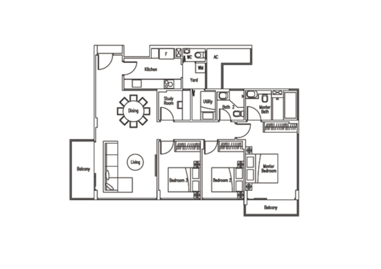 WaterScape @ Cavenagh - Floor Plan