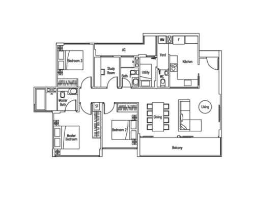 WaterScape @ Cavenagh - Floor Plan