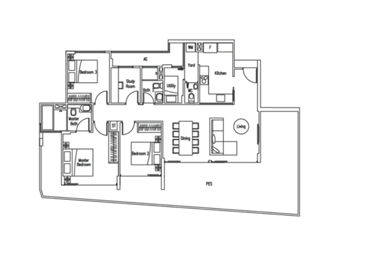 WaterScape @ Cavenagh - Floor Plan