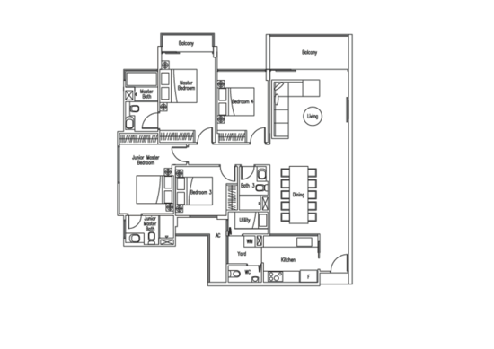 WaterScape @ Cavenagh - Floor Plan