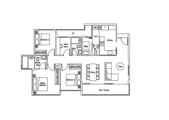 WaterScape @ Cavenagh - Floor Plan