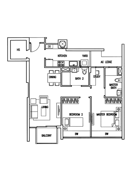 Wembly Residences, 28 Yio Chu Kang Road, 2 Bedrooms, 904 sqft, Apartment For Sale, by Celestine Chun, 500194889 - PropertyGuru.com.sg