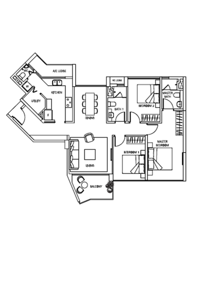 Waterbank at Dakota - Floor Plan