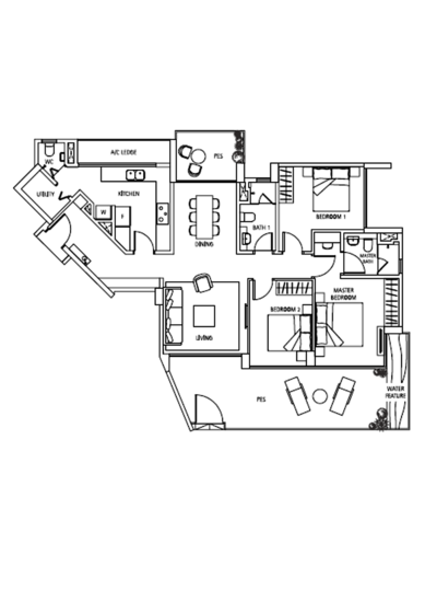 Waterbank at Dakota - Floor Plan
