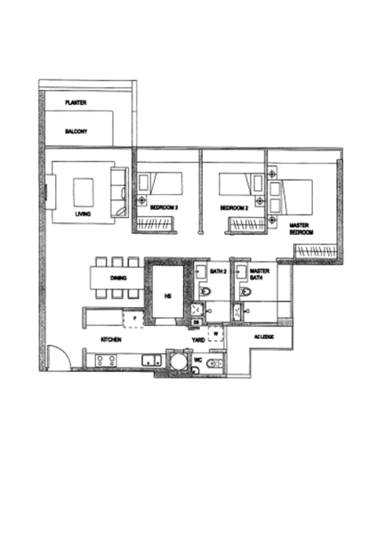 The Minton, 147 Hougang Street 11, 3 Bedrooms, 1,216 sqft, Condominium For Rent, by Aloysius Lim, 500194496 - PropertyGuru.com.sg