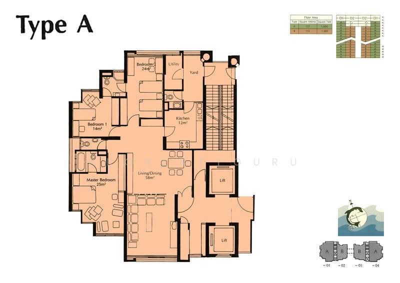 Amber Point, 1 Amber Road, East Coast / Marine Parade, 3 Bedrooms, 1,691 sqft, Condominium For Sale, by Jay Yeo, 500290240 - 2D - PropertyGuru.com.sg