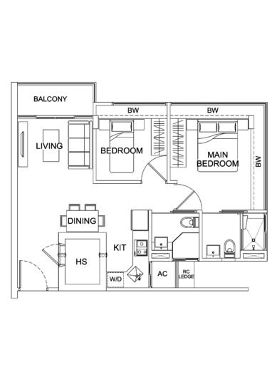 Suites De Laurel - Floor Plan