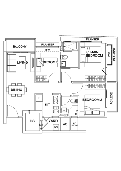 Suites De Laurel - Floor Plan