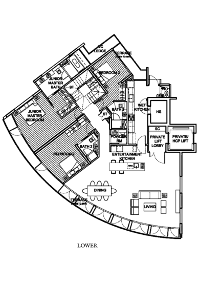 111 Emerald Hill - Floor Plan