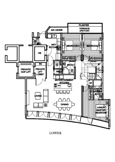 111 Emerald Hill - Floor Plan