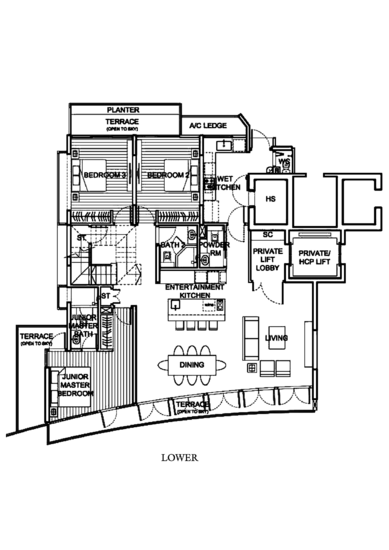 111 Emerald Hill - Floor Plan