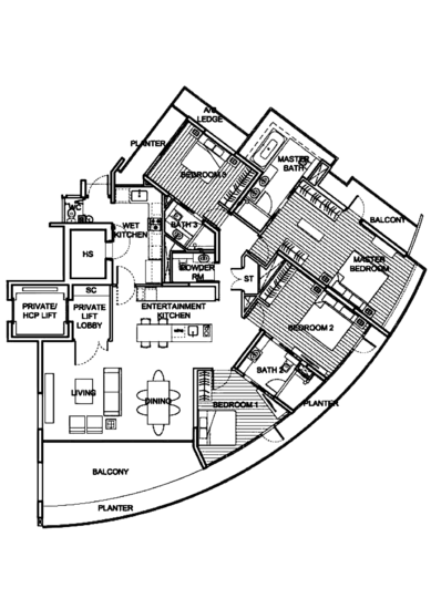 111 Emerald Hill - Floor Plan