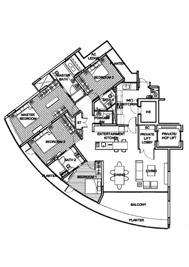 111 Emerald Hill - Floor Plan
