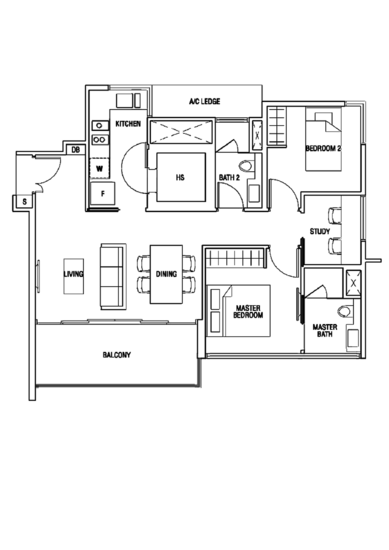 The Scala @ Lorong Chuan - Floor Plan