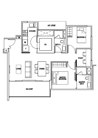 The Scala @ Lorong Chuan - Floor Plan