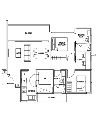 The Scala @ Lorong Chuan - Floor Plan