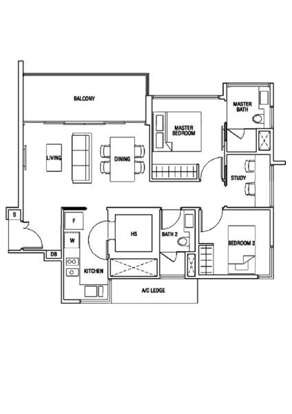 The Scala @ Lorong Chuan, 120 Serangoon Avenue 3, 3 Bedrooms, 904 sqft, Condominium For Rent, by Amelia Ang, 500151774 - PropertyGuru.com.sg