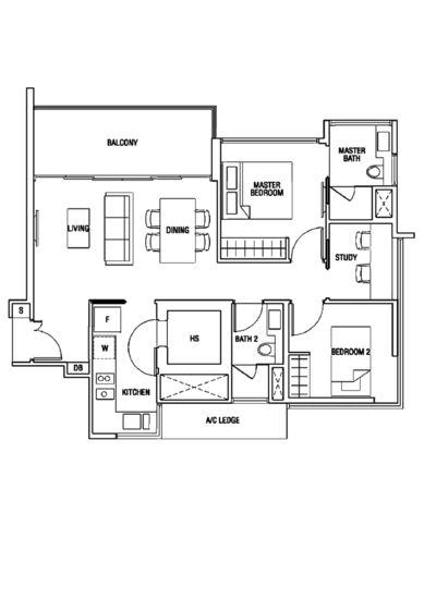 The Scala @ Lorong Chuan - Floor Plan