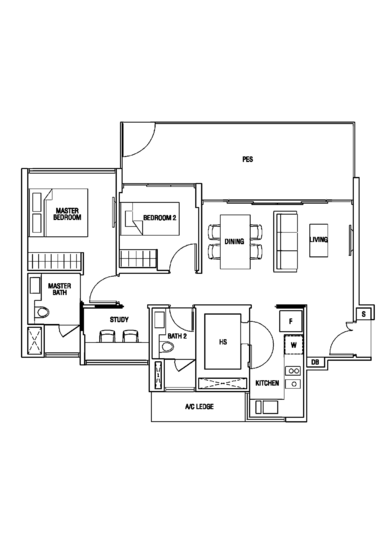 The Scala @ Lorong Chuan - Floor Plan