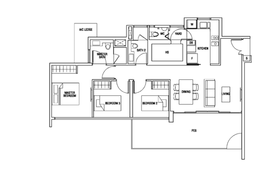The Scala @ Lorong Chuan - Floor Plan