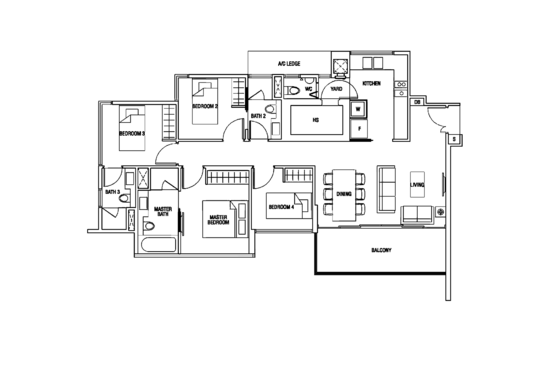 The Scala @ Lorong Chuan - Floor Plan