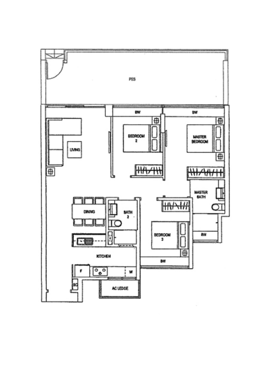 Waterfront Gold - Floor Plan