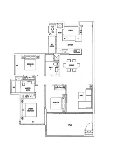 Waterfront Gold - Floor Plan