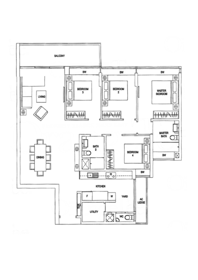 Waterfront Gold - Floor Plan