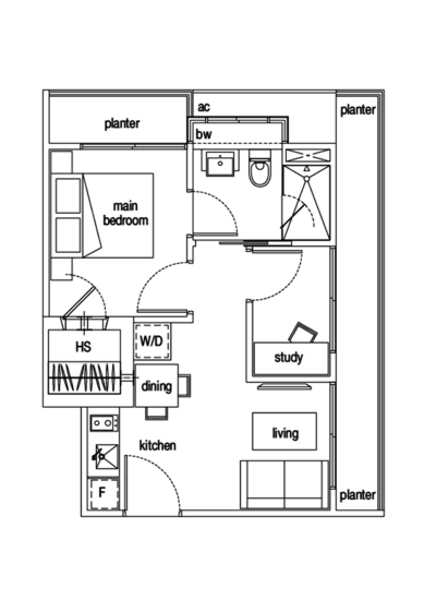 Loft @ Nathan - Floor Plan