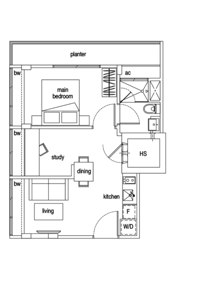 Loft @ Nathan - Floor Plan