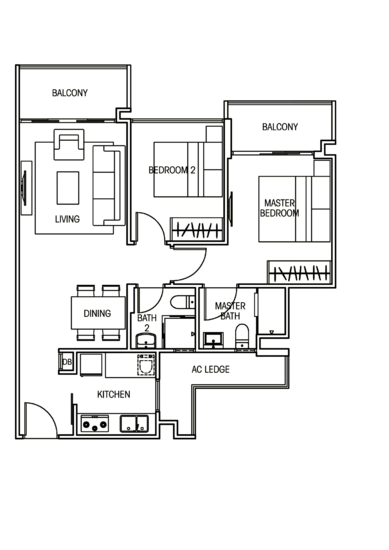 Vacanza @ East - Floor Plan