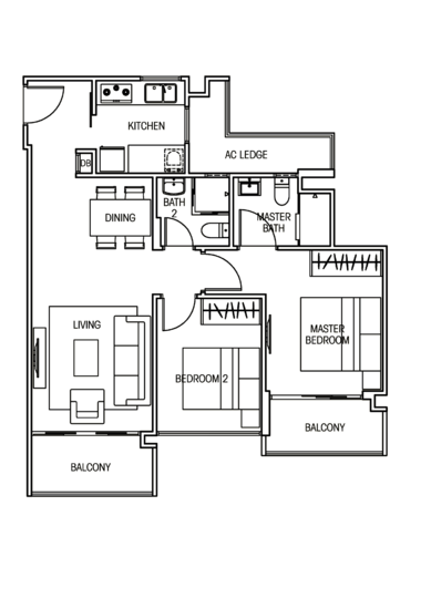 Vacanza @ East - Floor Plan