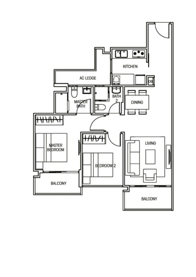 Vacanza @ East - Floor Plan