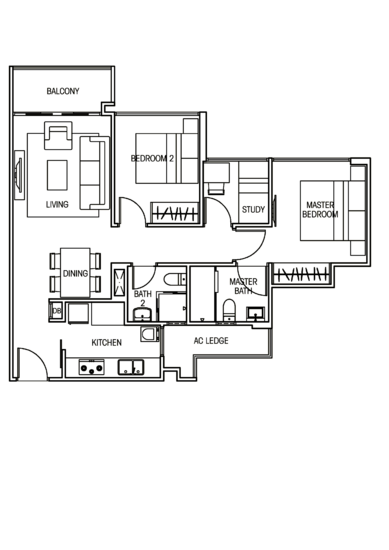 Vacanza @ East - Floor Plan
