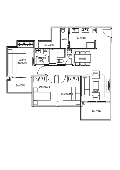 Vacanza @ East - Floor Plan
