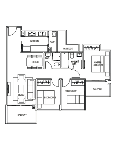 Vacanza @ East - Floor Plan