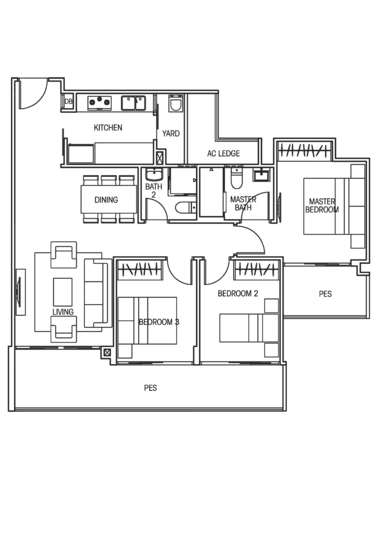 Vacanza @ East - Floor Plan