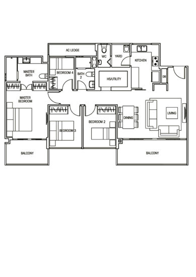 Vacanza @ East - Floor Plan