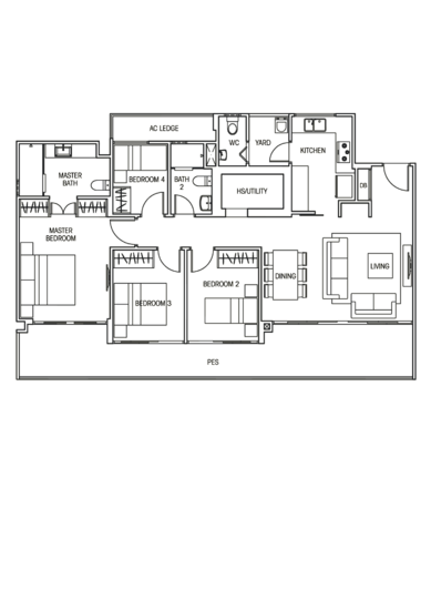 Vacanza @ East - Floor Plan
