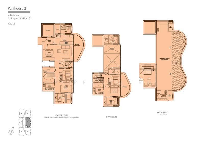 Amber Skye, 8 Amber Road, East Coast / Marine Parade, 5 Bedrooms, 3,348 sqft, Apartment For Sale, by Linda Yang, 25450408 - 2D - PropertyGuru.com.sg