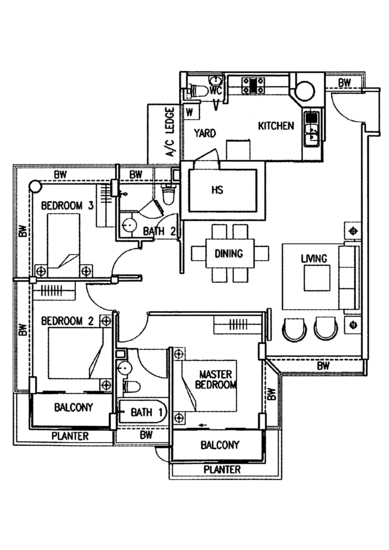 Tembeling Court - Floor Plan