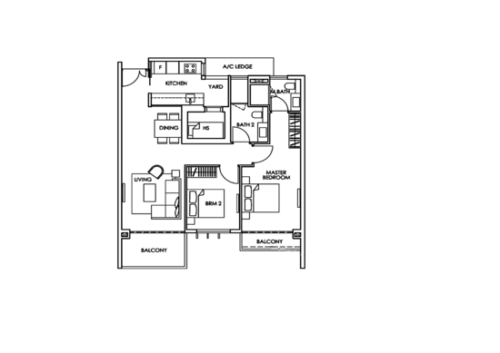 The Glyndebourne - Floor Plan