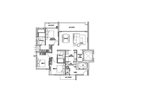 The Glyndebourne - Floor Plan