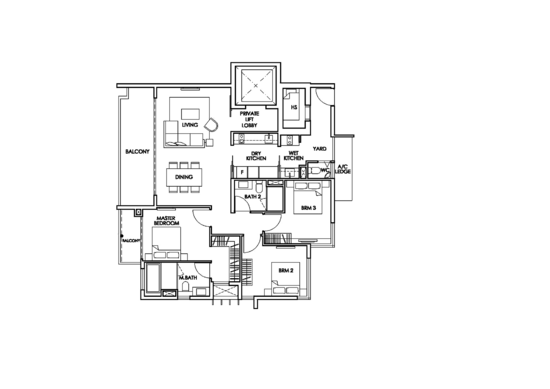 The Glyndebourne - Floor Plan