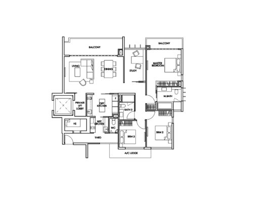 The Glyndebourne - Floor Plan