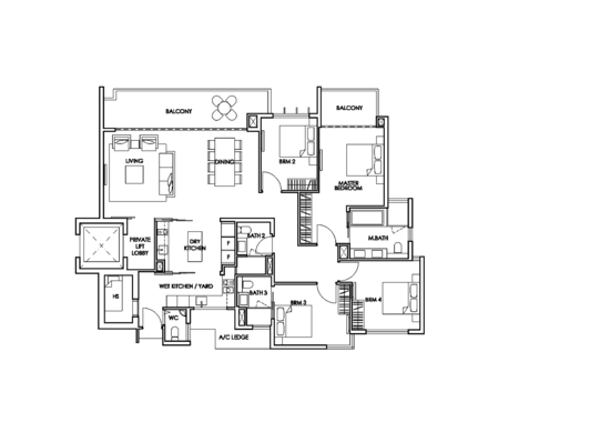 The Glyndebourne - Floor Plan
